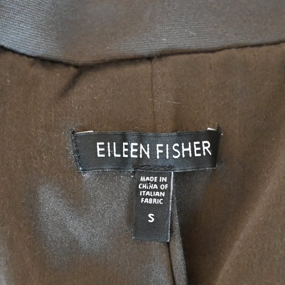Eileen Fisher Size Small Gray Stretch Relaxed Fit Blazer | Size Small - Picture 7 of 9